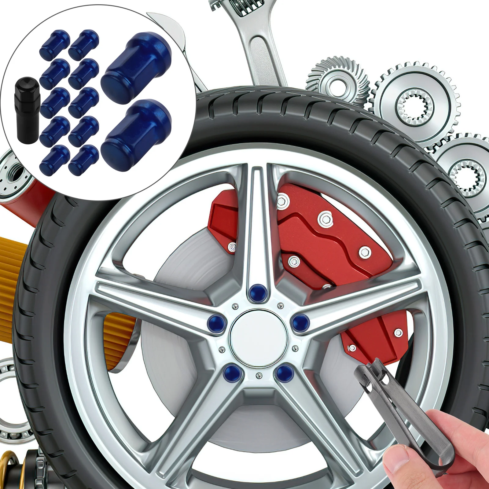 

1 комплект M12x1,5, набор гаек с проушинами для прицепа, кемпера, сменные стальные колесные гайки для шин грузовиков, аксессуары для прицепов, колесные гайки