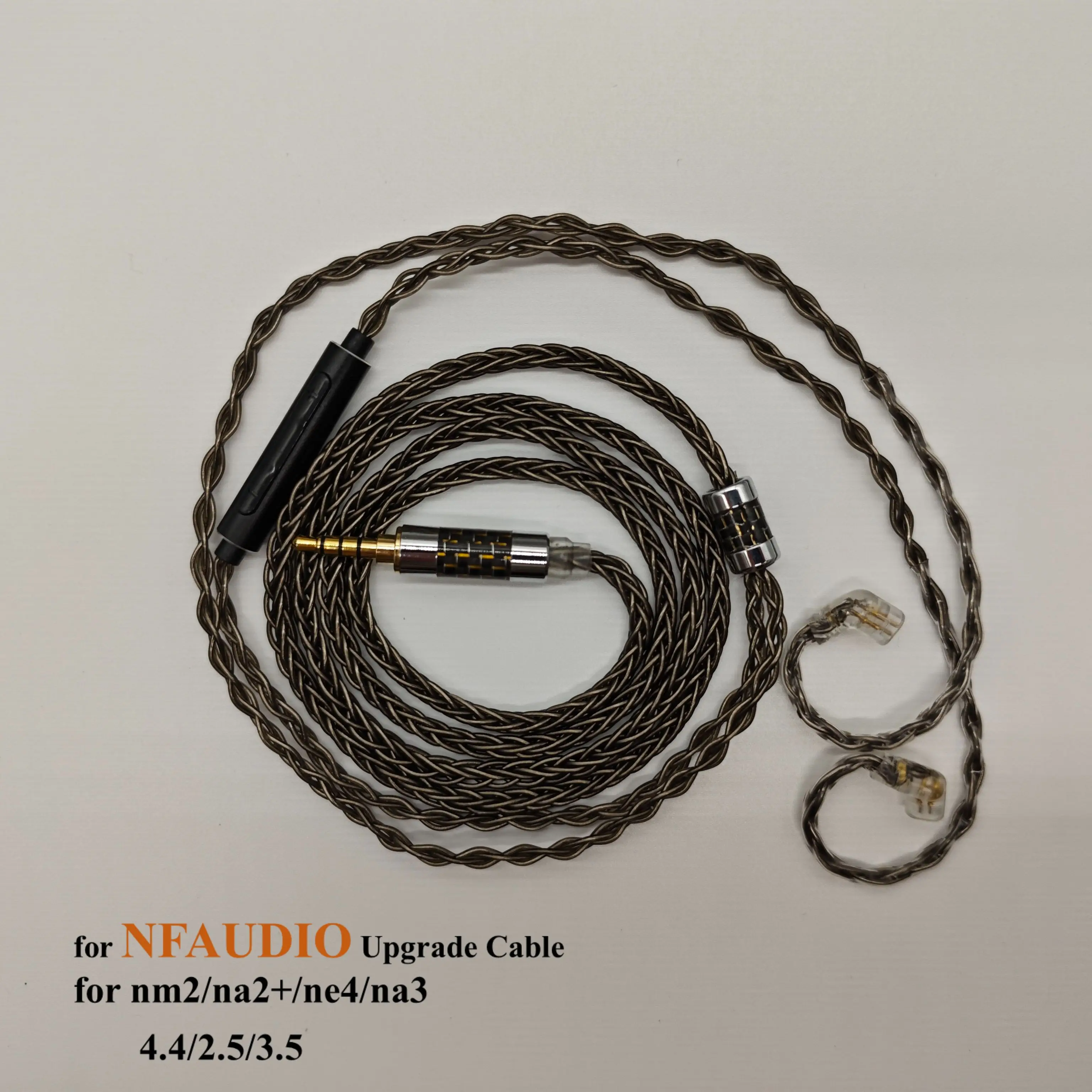 

NFAUDIO Heasets Cable 8 Core OCC Silver Mixed Upgrade Cable With 2.5 4.4 3.5mm MIC Earphones Wire For NFAUDIO Nm2 Na2+ Ne4 Na3