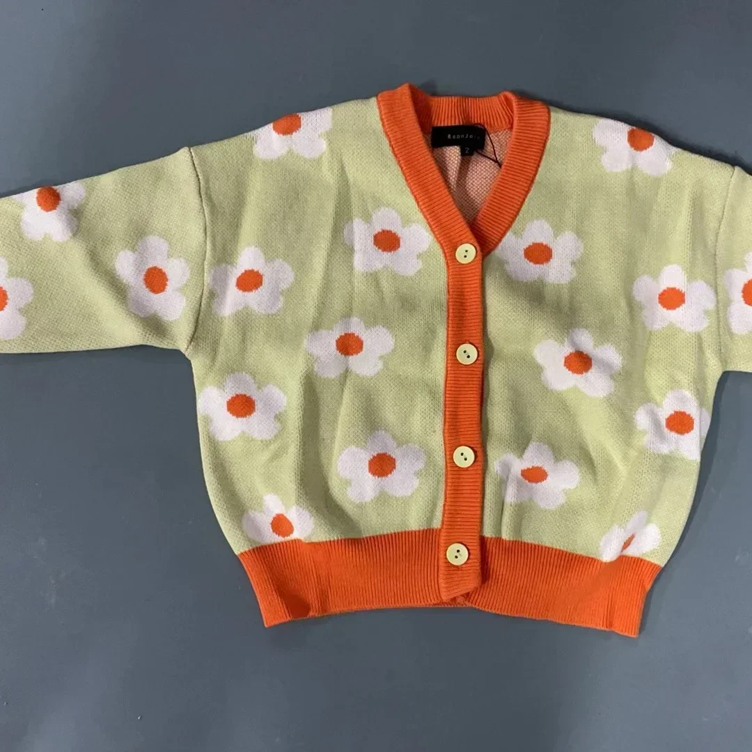 OUYANG&IVAN Special Price Girl Sweater Boy Top for Summer and Spring Children\'s Cardigan