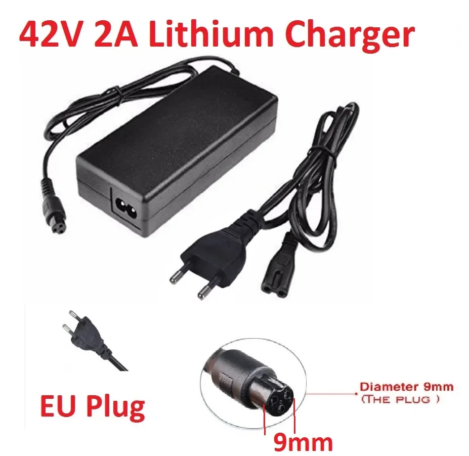 42V 2A Lithium Battery Charger Smart Electric Balance Car Twist Car Self Balancing Hover Scooter Charging EU US AC 100-220V