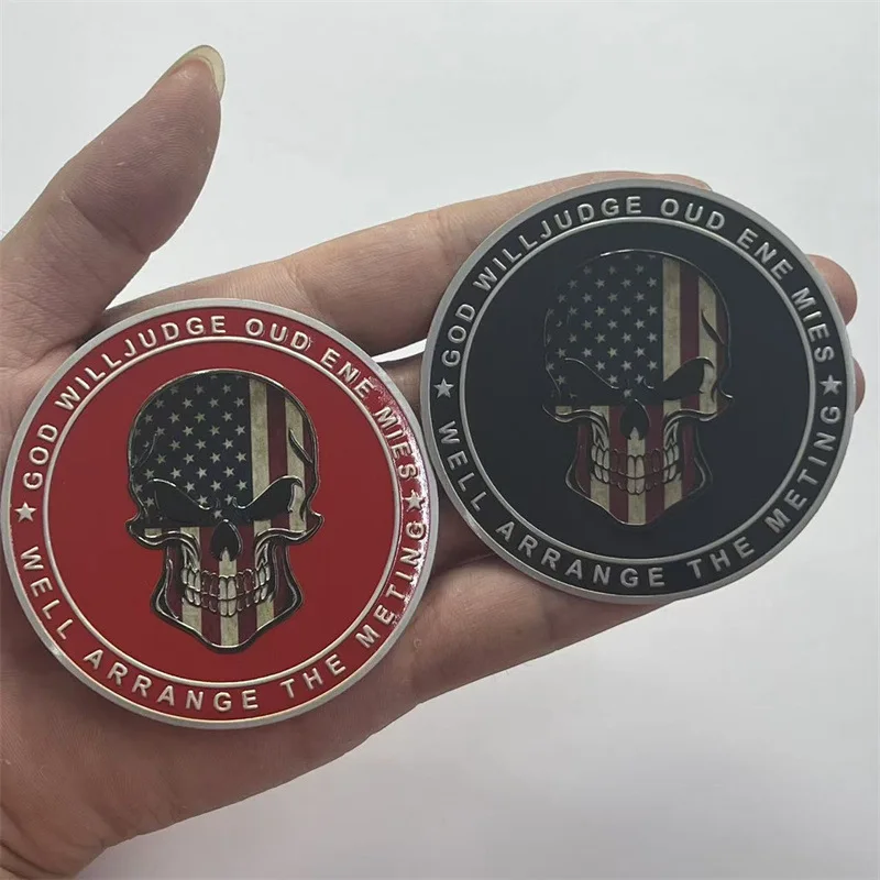 Pegatina de bandera americana de calavera con ojos reflectantes, calcomanía de vinilo con gráfico militar para coche, camión, francotirador, Cuerpo de Marines, ejército