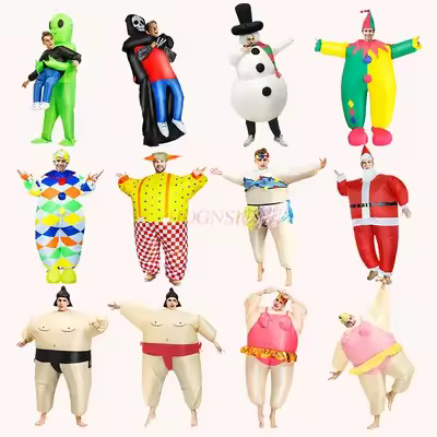 Halloween Clothing Sumo Inflatable Clothing Cartoon Funny Clothing Inflatable Clothing Dinosaur Clothing Children and Adults