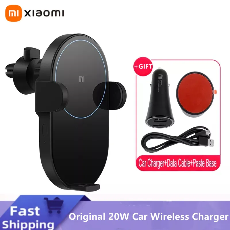 

Xiaomi Mi 20W/30W Max Wireless Car Charger Automatic Clamping Intelligent Infrared Sensor Quick Charging Car Phone Holder