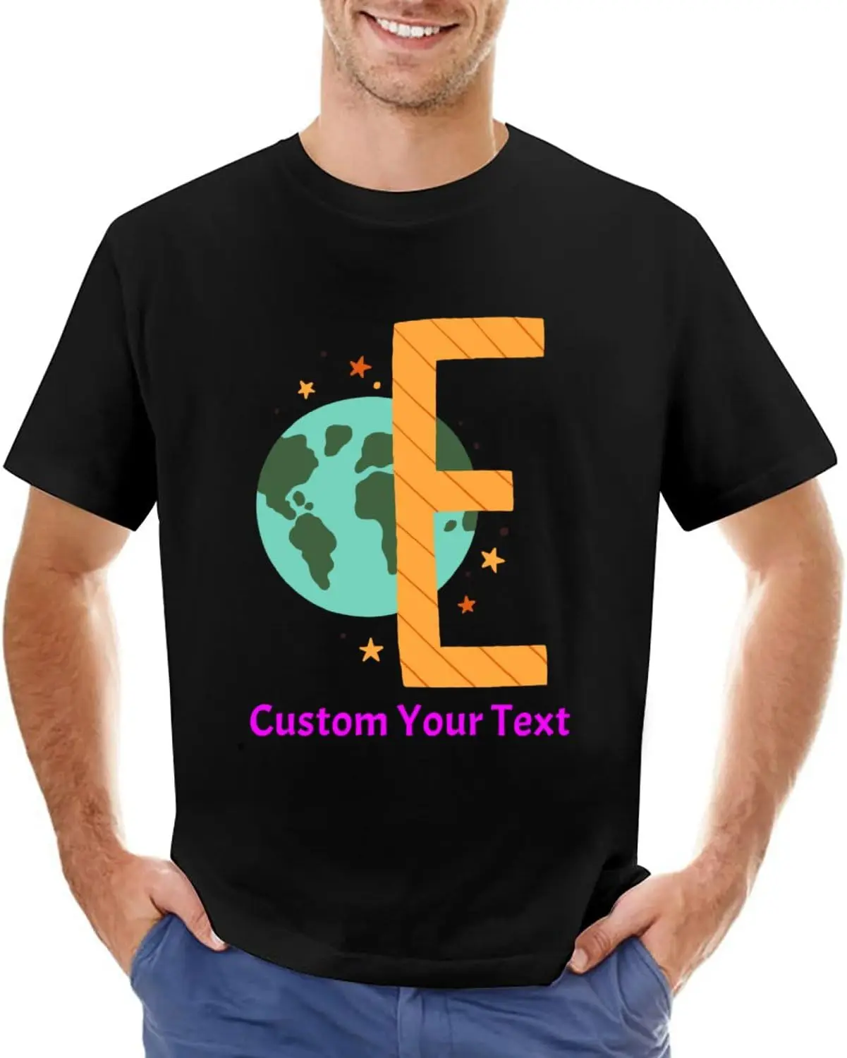 

Custom Unisex T-Shirt for Women Men - Funny Alphabet A Personalized Stylish Women Men T-Shirts