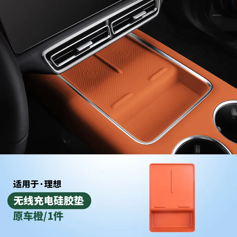 Voor Li Lixiang L7 L8 L9 Draadloze Gevulde Siliconen Mat Opbergdoos Anti-Slip Mat Interieur Modificatie Onderdelen Accessoires