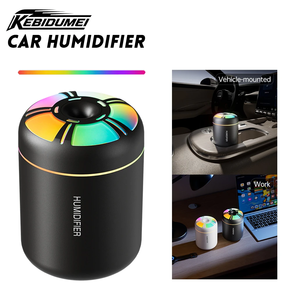 KEBIDUMEI 180ML Air Humidifier Essential Oil Purifier Aromatherapy Mist Maker Lights USB Electric Aroma Diffuser Car Accessories