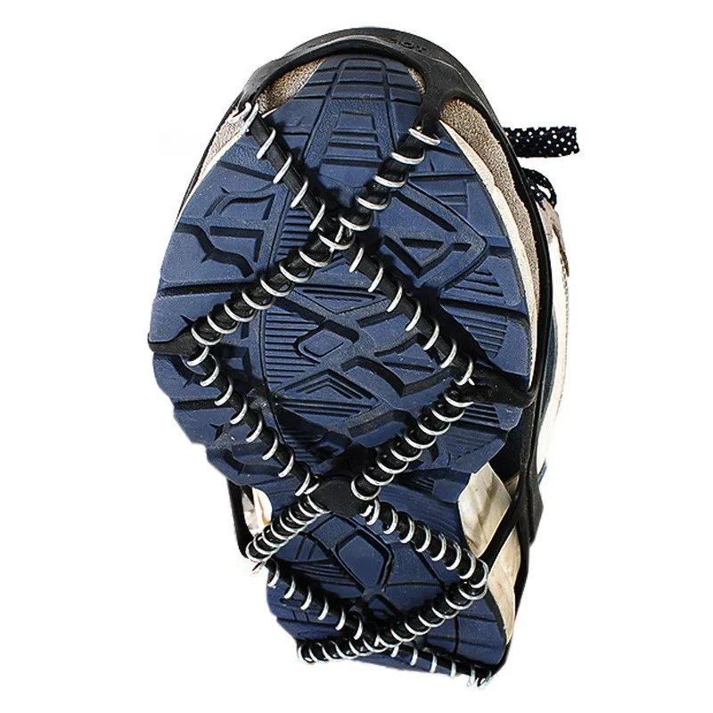 Non-slip Crampons Ice Grip 1 Pair Ice Snow route Camping Outdoor Sports Shoe Cover Walk Traction Cleats Ice Crampon Shoe Covers