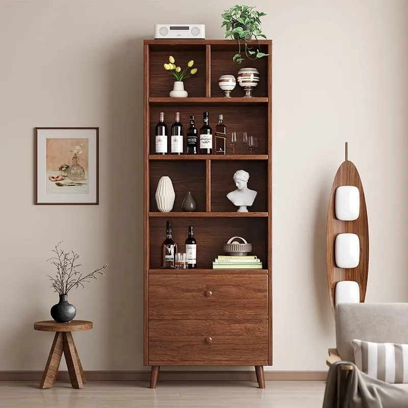 Bogu Rack Wood Chinese Tea Cabinet Shelf Tea Display Cabinet Small Duobao Pavilion Living Room Ornament Decorative Shelf