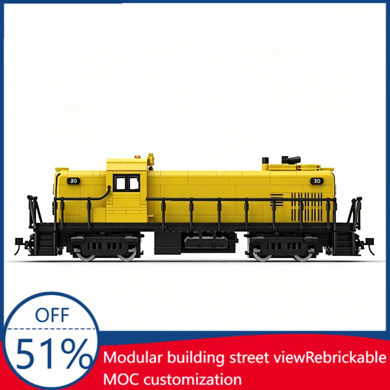 

1214Pcs Alco RS-2 Roberval And Saguenay Railway Company Custom Building Blocks Locomotive Model Education Assembly Toy Xmas Gift