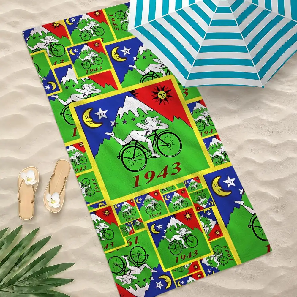 Character Albert Hofmann Towel Towel Beach Towel Oversized Quick Dry Towel Absorbent Soft Swim BeachTowels for Men Women