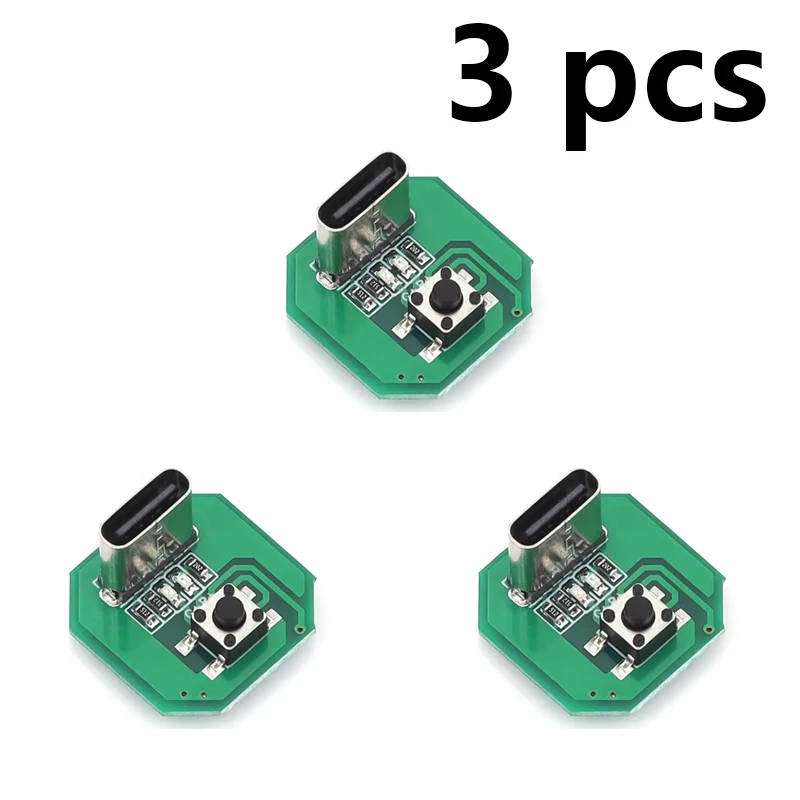 Flashlight Driver Board Touch Switch Integrated Charging Discharging Module Type-C USB C for 18650 21700 Battery 10W LED DIY