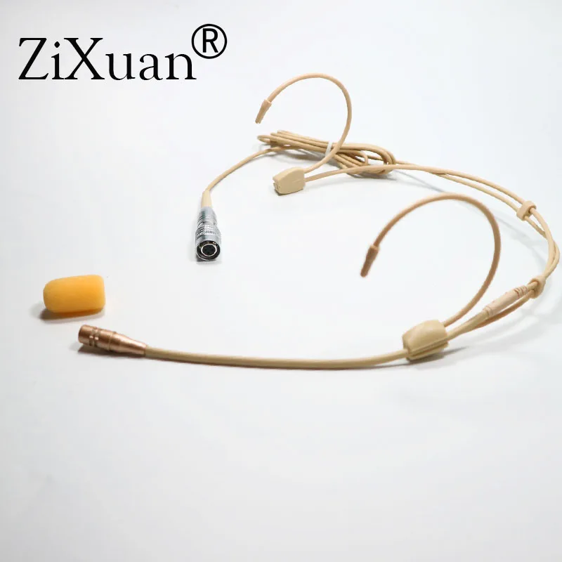 5PCS Pro Ear Hanging Headset Headworn Microphone Condenser Hypercardioid Mic for Sennheiser Shure Wireless Microphone System