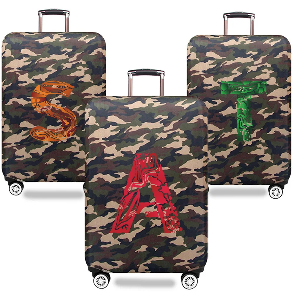 

Trolley Box Cover Thick Elastic Luggage Cover Protector Engrave Image Series 18-32inch Wear Resistant Camouflage Style