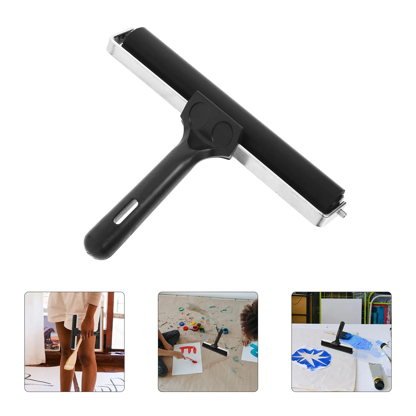 

1pcs Premium Printing Roller Tool Art Craft Roller Set Wallpaper Application Rubber Design For Glue Stamping Printmaking