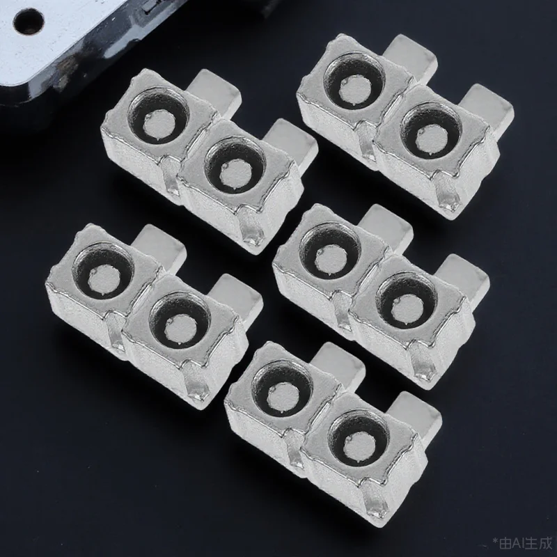 

5 Pairs Metal Lock Buckle Replacement Slider for Switch Handle Repair Tool Silver Gamepad Part Gaming Accessories