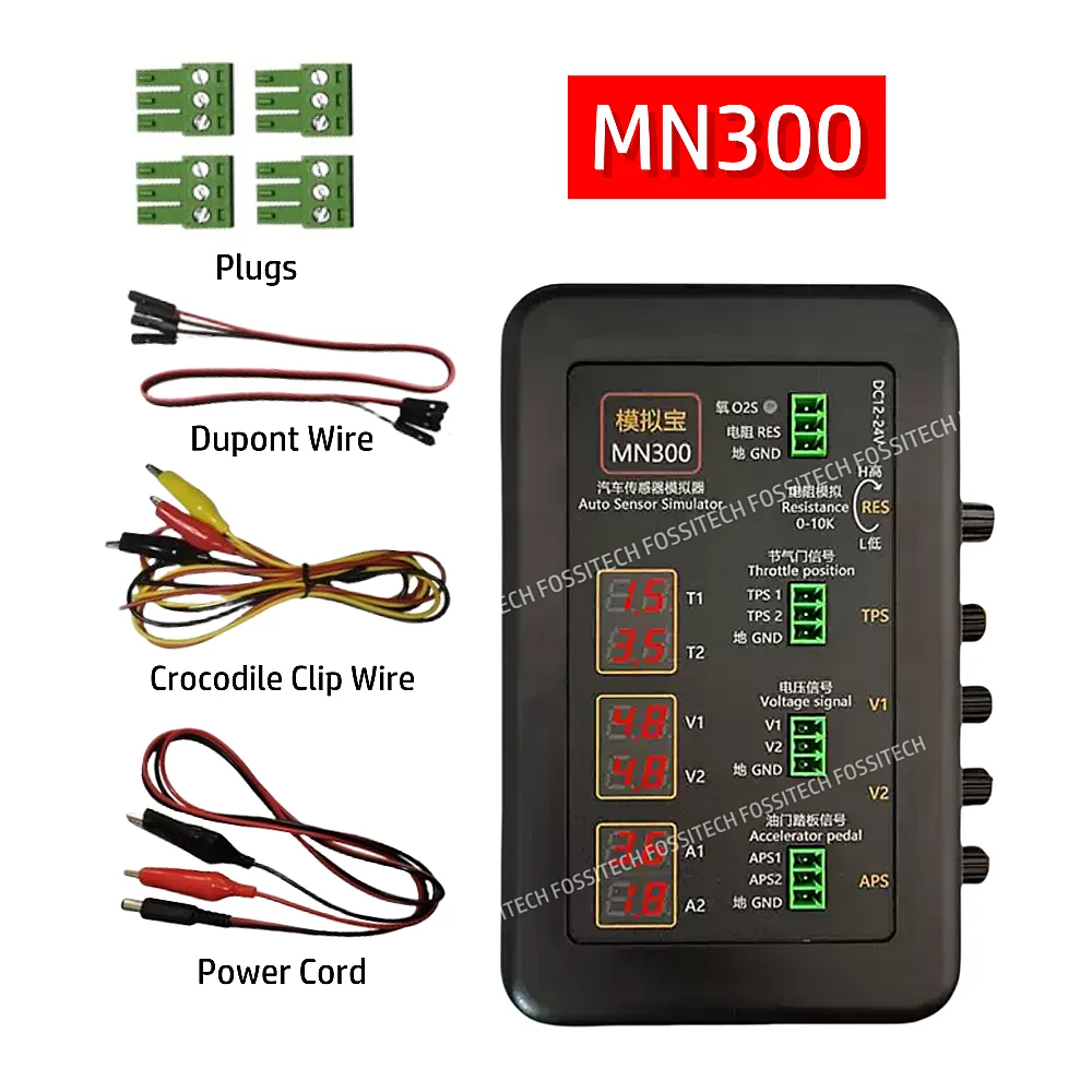 

MN300 Automotive Sensor Simulator Car Voltage Car Resistance Oxygen Oil Sensor Signal Generator Auto Computer Board ECU Tester