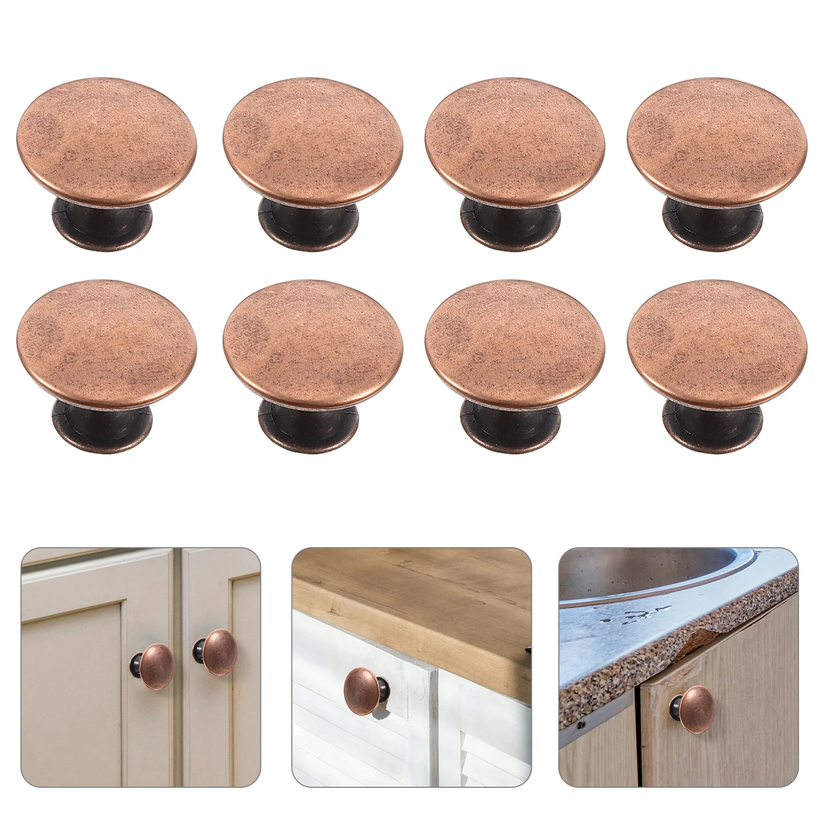 

12 Pcs Cabinet Door Handle Knobs Cupboard Indoor for Cupboards Iron Handles Dresser Drawer Pulls