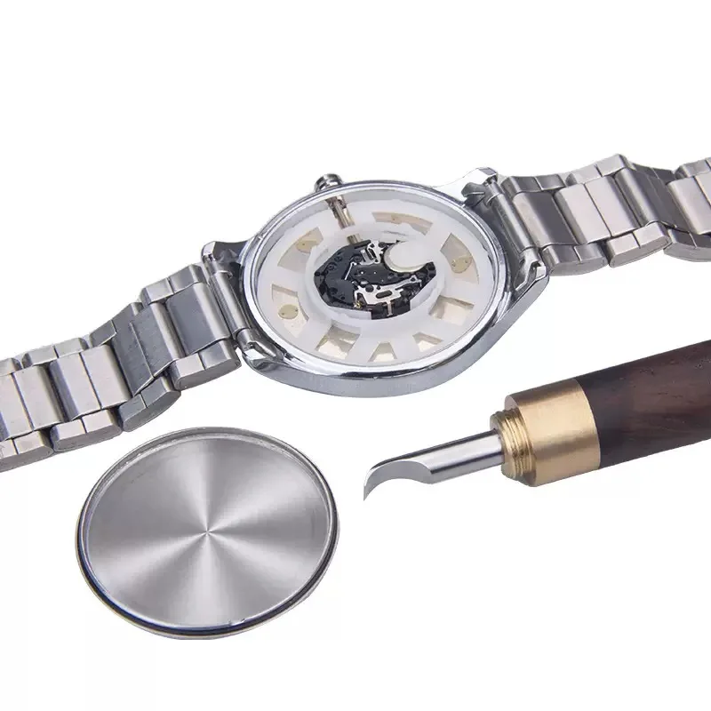 Watch repair tool,watch prying blade, glass prying cover front and rear cover opening tool watch ring opening tool Wooden handle