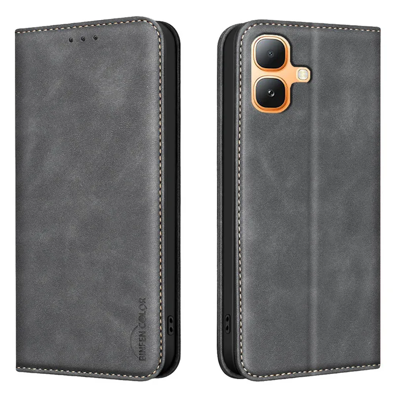 Luxury Magnetic Flip Leather Phone Case For Infinix Smart 20 10 Hot 70 Note 60 50 40 Pro+ Plus 5G Wallet Anti-theft Cover Cases - view 2