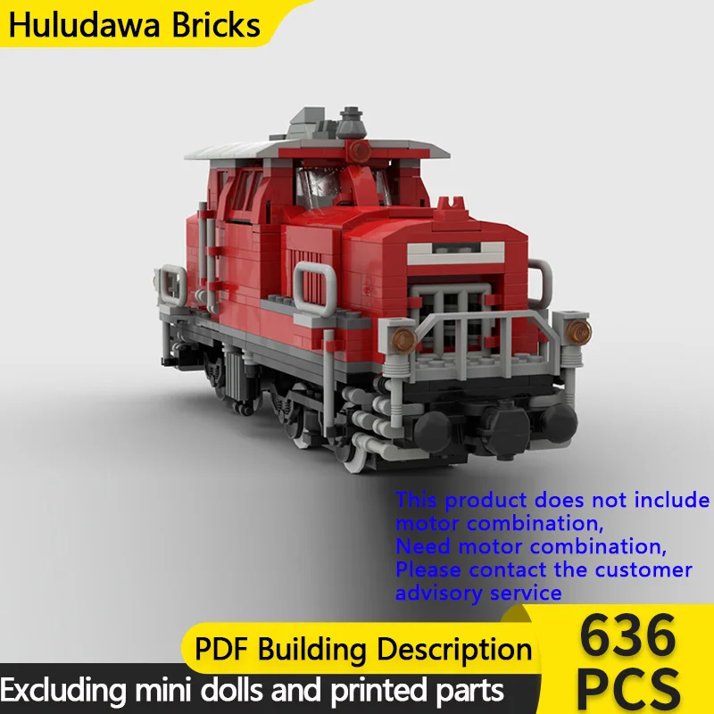 

City Car Model MOC Building Bricks V60 Diesel Locomotive Version 2 Modular Technology Gifts Holiday Assemble Children Toys Suit