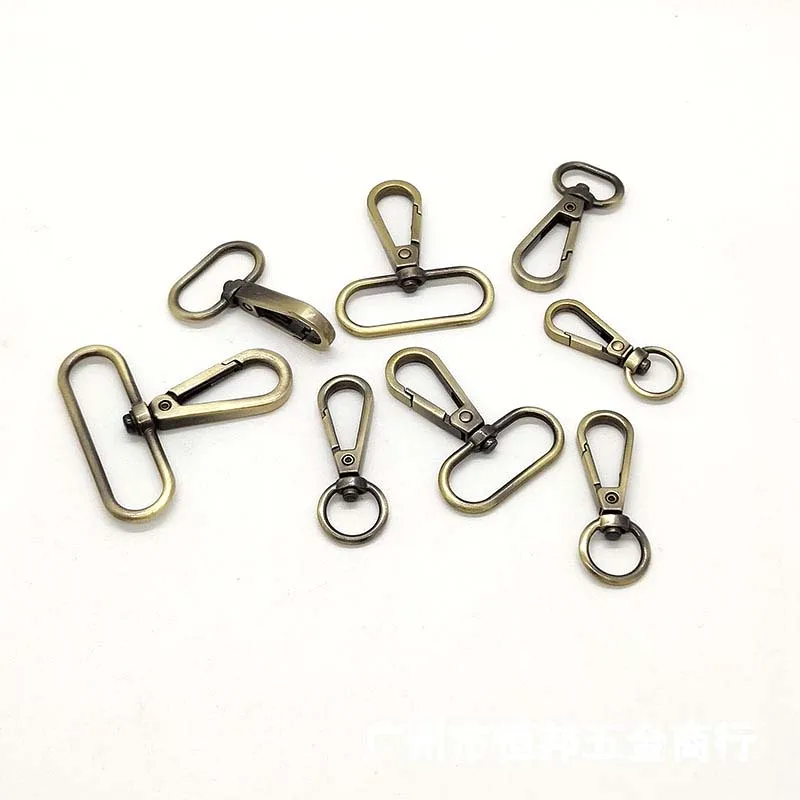 

12-50mm Bag Metal Buckles Dog Collar Luggage Hanger Lobster Clasps Swivel Trigger Clips Snap Hook DIY Craft Accessories