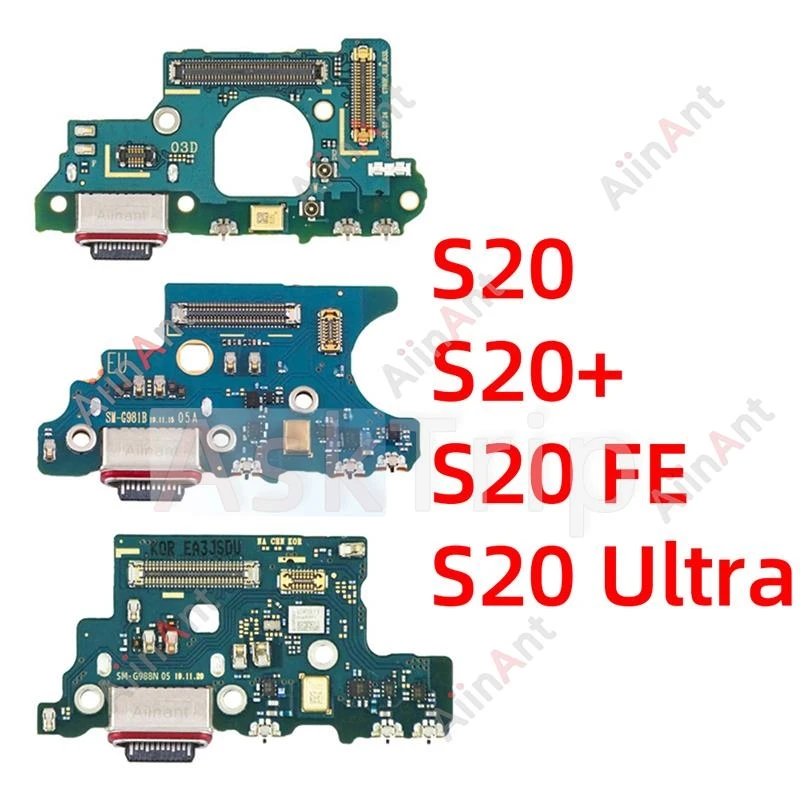 Aiinant USB Port Charging Board Dock Connector Charger Flex Cable For Samsung Galaxy S20 Ultra Plus FE G981B G981N G981U