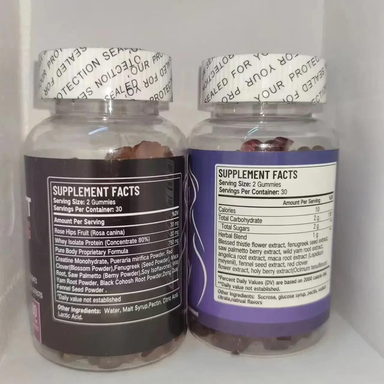 1 Bottle BBL Breast Curve Gummies+ 1 Bottle Apple Cider Vinegar Butt Lifting Gummy health food