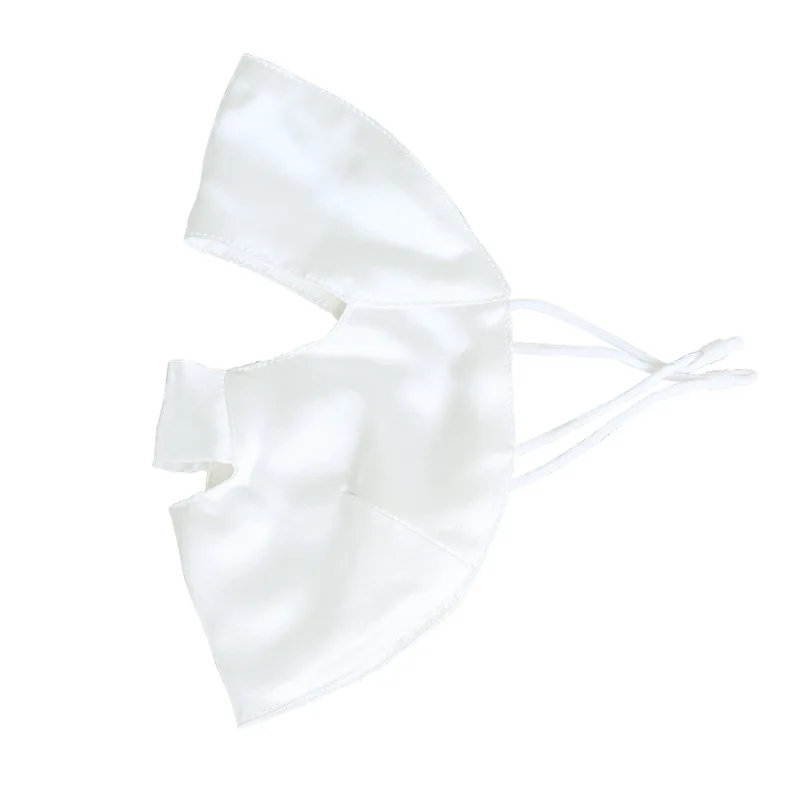 Winsleter-19MM Máscara de protección solar de seda 100% auténtica, protección solar UV para mujer, máscara facial corta transpirable para ciclismo, verano 2025 A57332CC