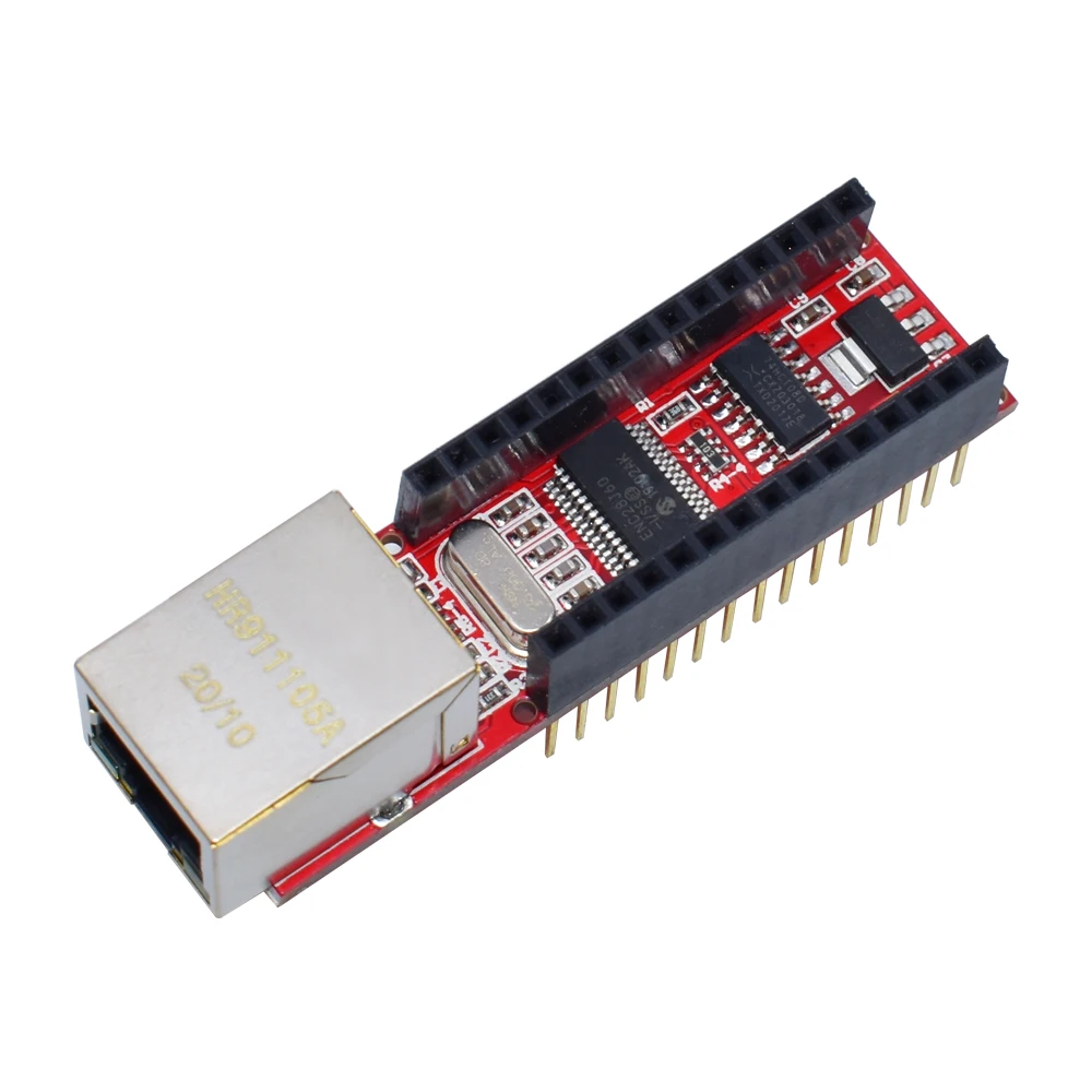 ENC28J60 Ethernet Shield V1.0 for Arduino Compatible Nano 3.0 RJ45 Webserver Module