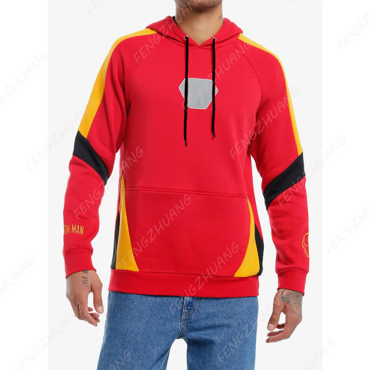 

Marvel Iron-Man Armor Hoodie Oversized Fashion Long Sleeve Hoodie Unisex Loose Casual Hoodie Pullover Sportwear