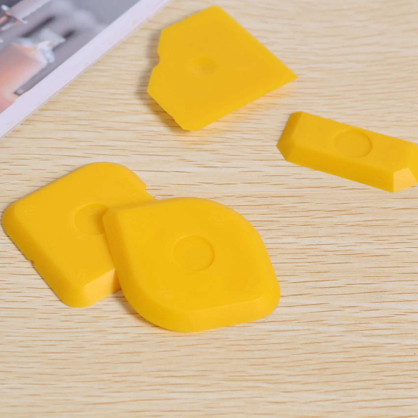 Abmo 50 pçs kit de ferramentas raspador conjunto reboco alisamento espátula rejunte removedor silicone conjunta enchimento alisamento espátula