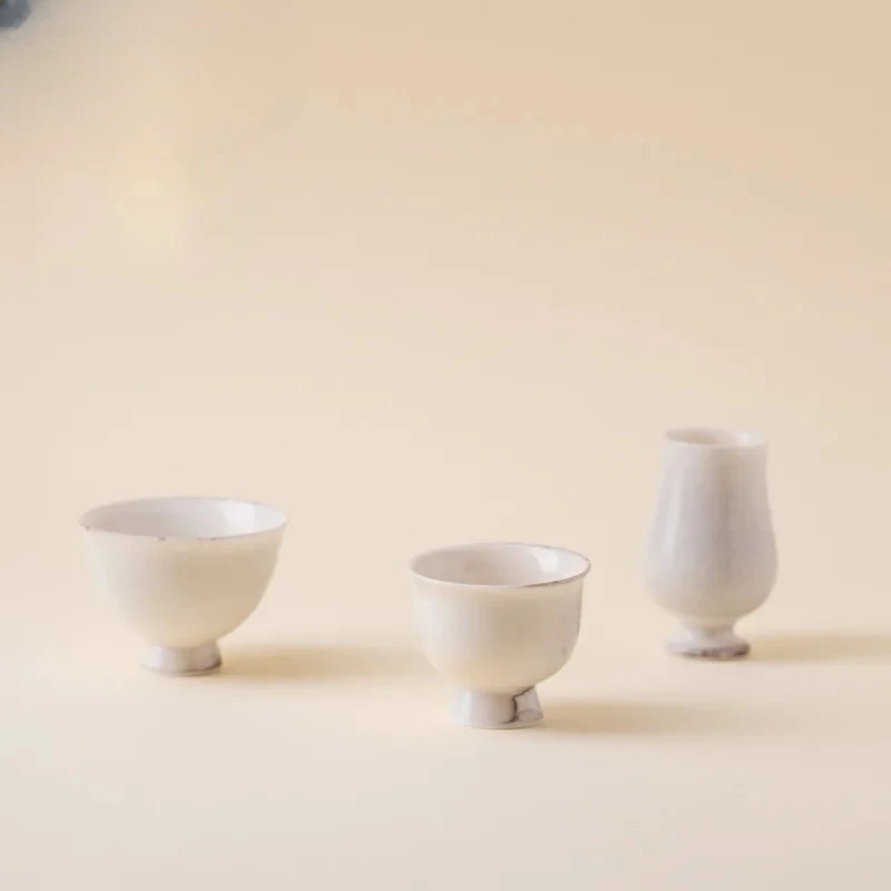 

2pc/lot Kiln Flambed Glazed High Foot Teacup Antique Tea Bowl Cute Cup Tea-tasting Fragrance Cup Jianzhan Master Cups Drinkware