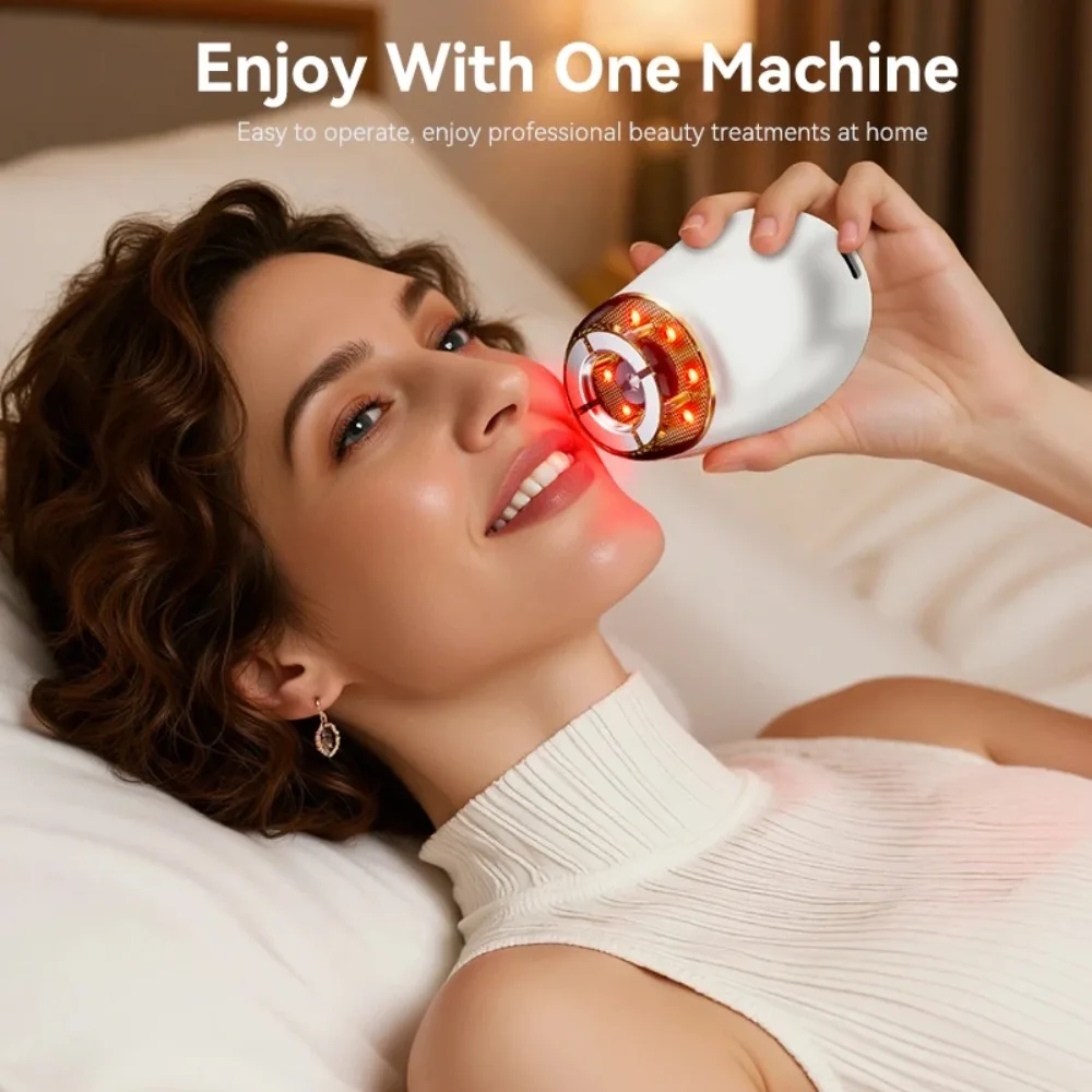 7 types of light effect facial lifting massagers, a facial shaping tool with 3-level suction strength adjustment function