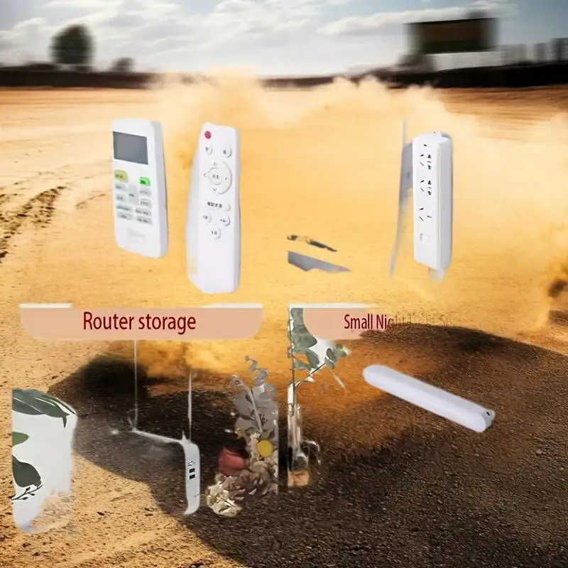 벽걸이용 강력 자석 후크, 열쇠 및 리모컨용 투명 브래킷, 가정용 냉장고 스티커