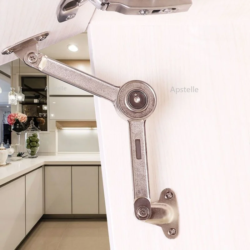 1pcs Adjustable Hydraulic Gas Spring Cupboard Door Damper Furniture Soft Close Cabinet Hinges Lift Up Flap Stay Support Hardware