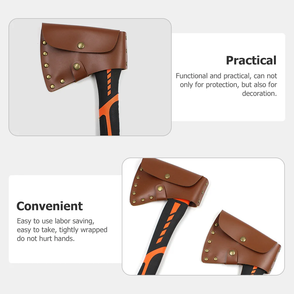 

2pcs Axe Protector Thickened Hatchet Cover Universal Sheath For Outdoor Axe Sleeve Protective Case Camping Gift Tools
