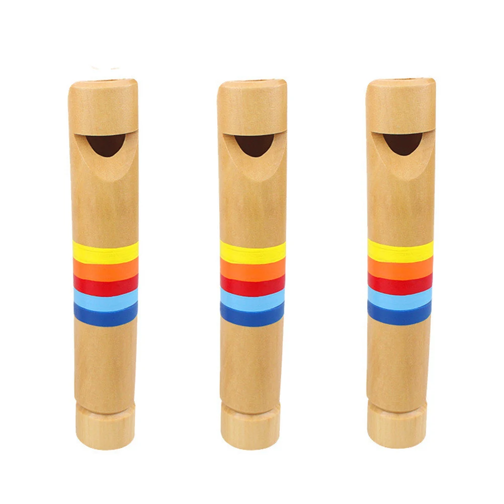 

Musical Instrument Summarizing Wood Flute Baby Kids Instruments Wooden Pull-Push Whistle