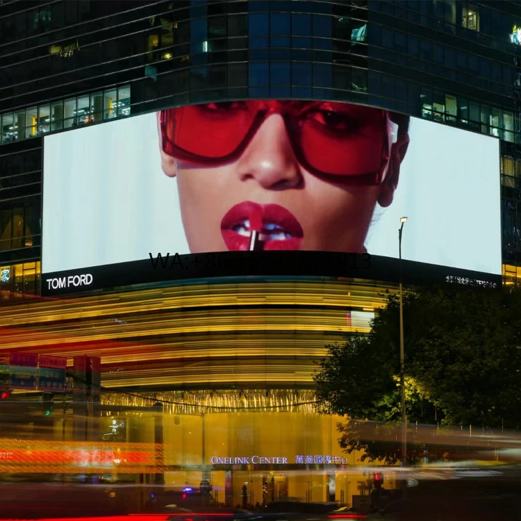 IP65 Waterproof P6.67 P8 P10 Full Color Giant Video Wall Advertising Display Front Service Outdoor Led Screen