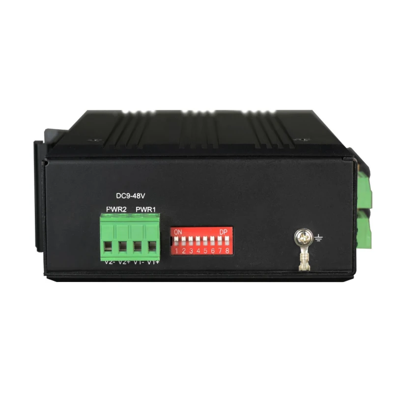 Rel Industri Tertumpu terkelola 4 Port RJ45 100M 4 Sakelar Jaringan SFP 100M hingga 2 1000M SFP