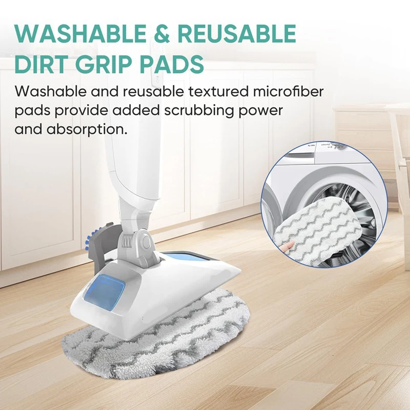 10Pack 1940 Steam Mop Pads For Bissell Powerfresh Steam Mop 1806 1544 1440 2075A 2685A Series, Microfiber Washable