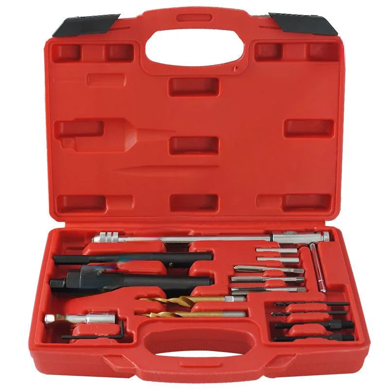 

16pcs Damaged Glow Plug Removal Remover Thread Repair Car Garage Tool Kit Set