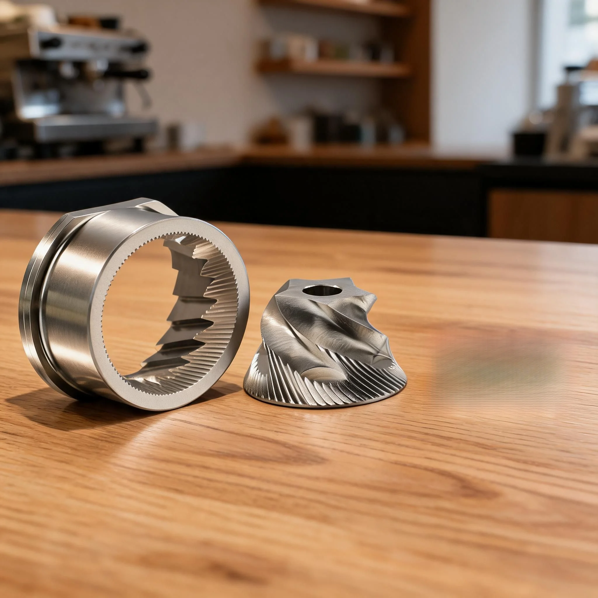 48mm Stainless Steel Conical Burr Assembly Replacement for Nivona Coffee Grinders Compatible with and Espresso Systems