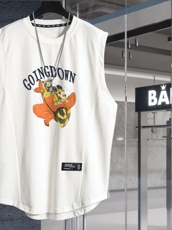 

Свободная футболка из чистого хлопка для мужчин, летняя спортивная одежда, высококачественная повседневная одежда, молодежный стиль, круглый вырез...