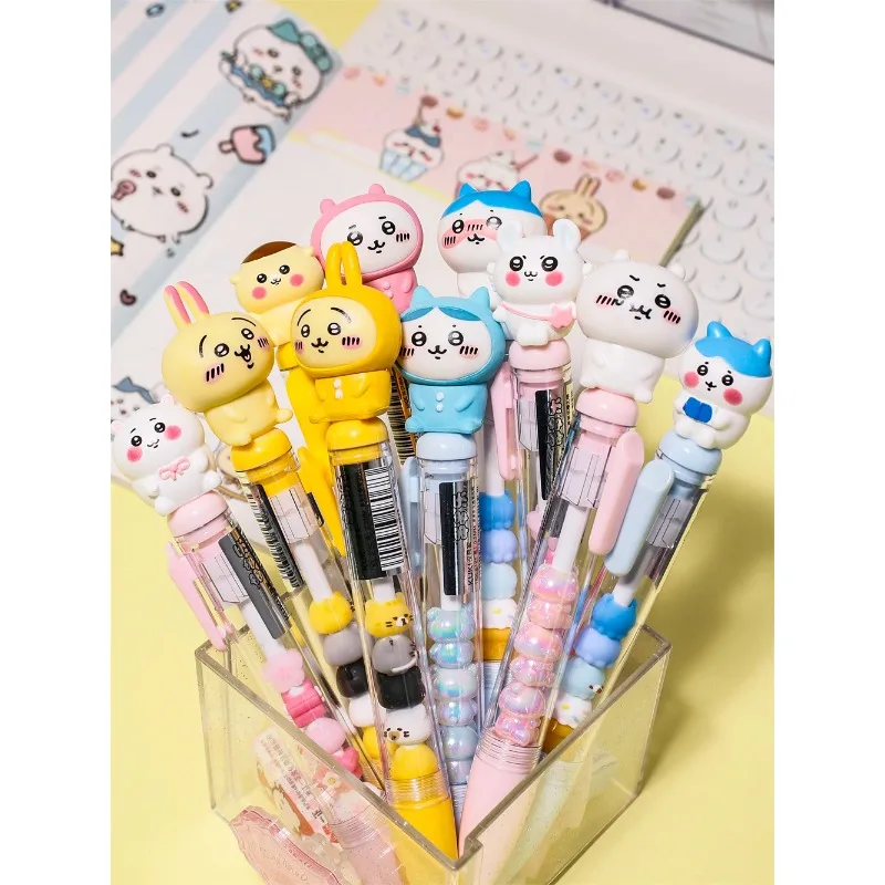 Chiikawa Neutral Pen Stacked String Doll Black Exam Brush Student Special Press Questions Marking Tool