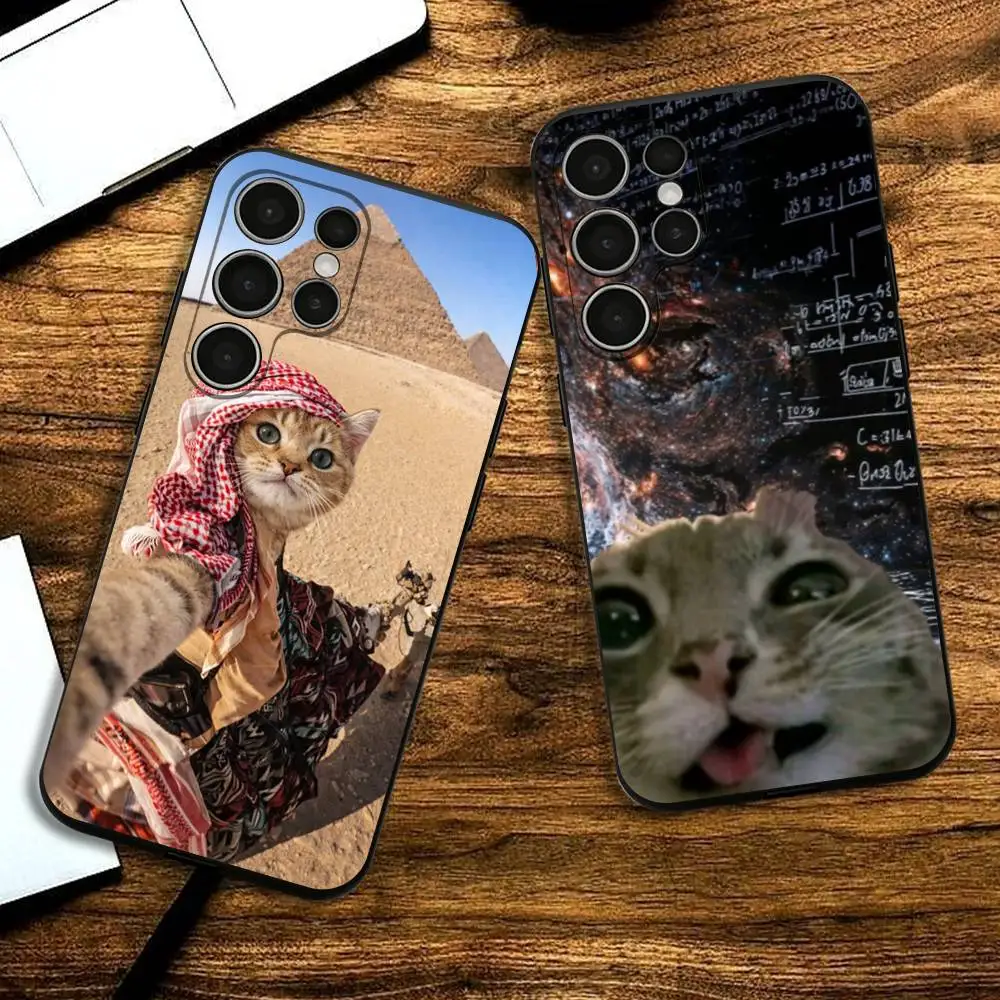 

Humorous Animals Silicone Case For Samsung S25,24,23,22,21,20 Plus Ultra 5G Lite Shockproof Cover