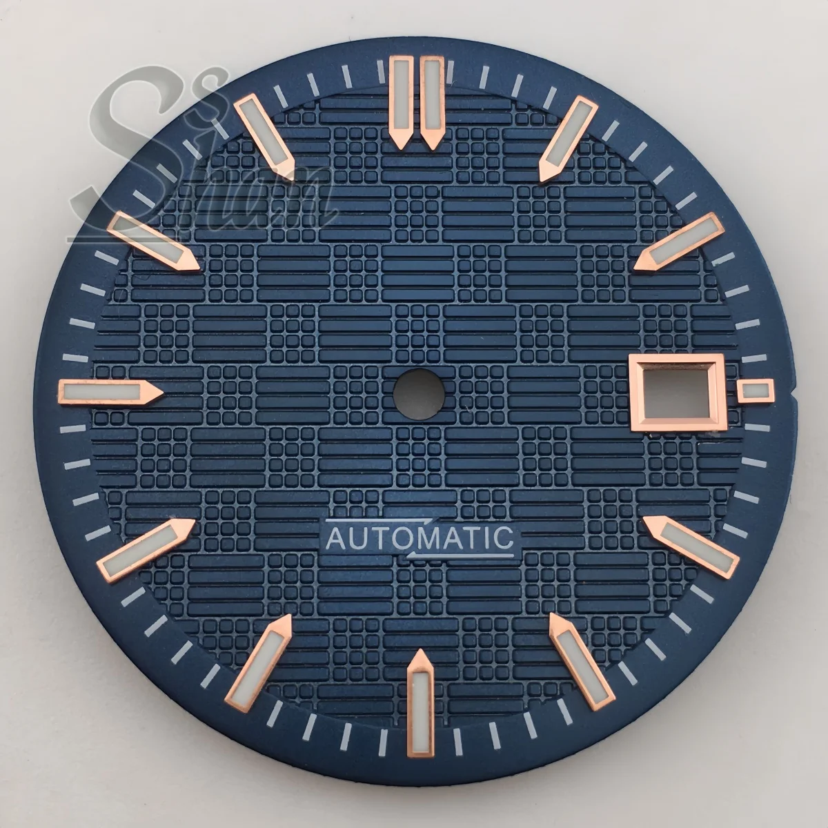 NH35 Watch Dial 31MM Engineering Style Green Luminous Golden Rose Gold And Silver Index Used For NH36/NH35A Movement Watch Parts