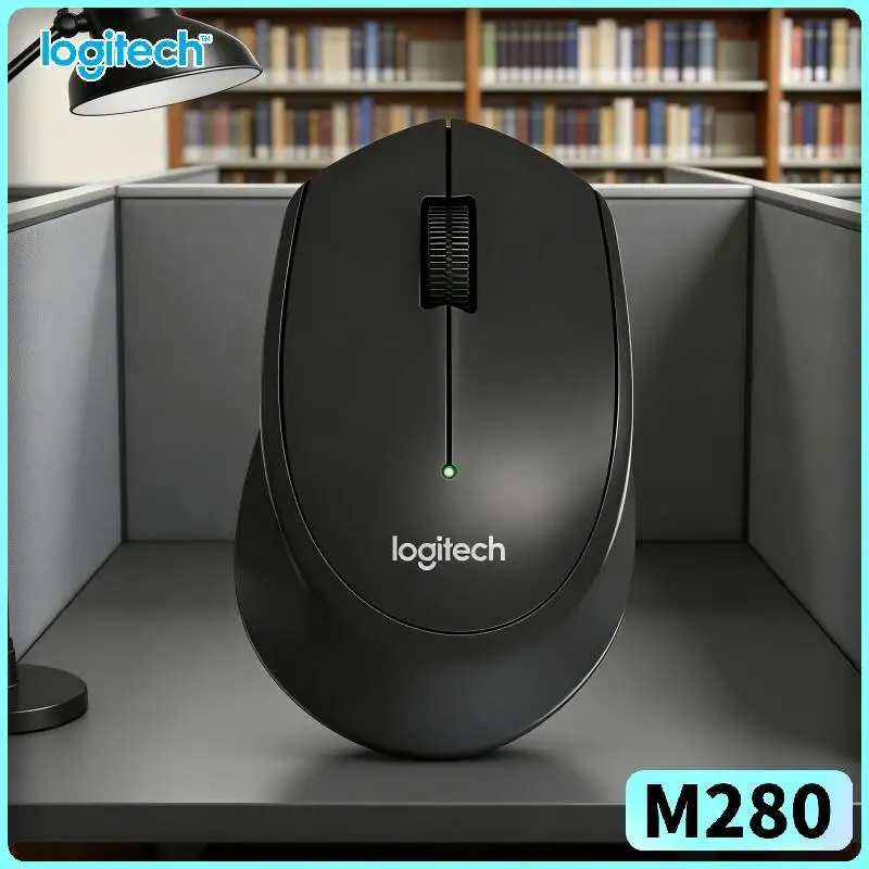 Logitech M280 Wireless Optical Mouse Dust Guard Surface Sensor 2.4GHz 1000 DPI Steady Motion Control for Windows PC Mac