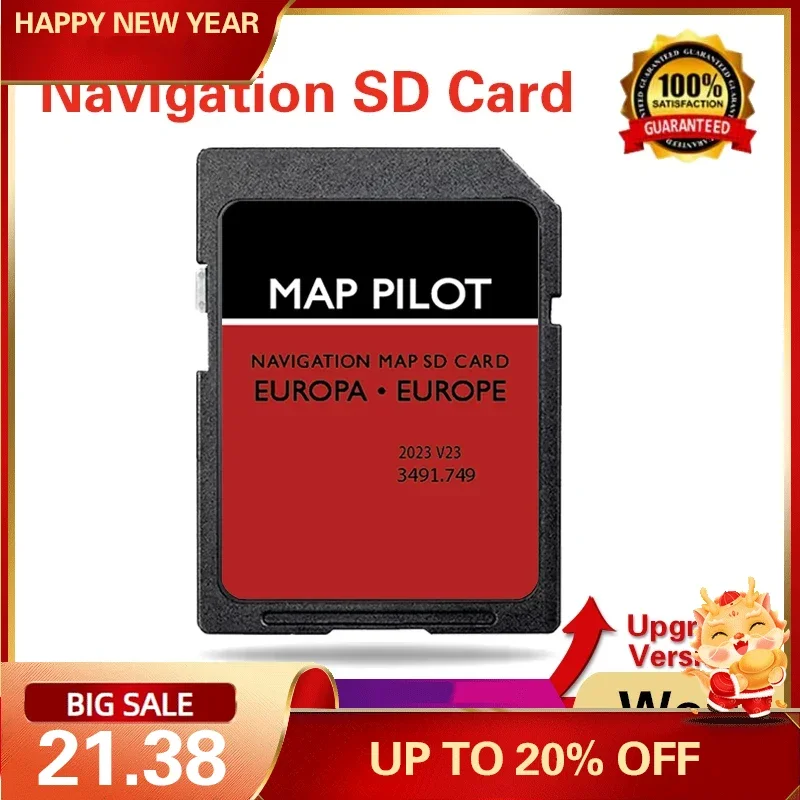 

Map Upgrade Europe 2023 GPS SD Card for Mercedes A/B/C/E/CLA/CLS/GLA/GLK car Becker MAP PILOT NTG4.5 system Navigation