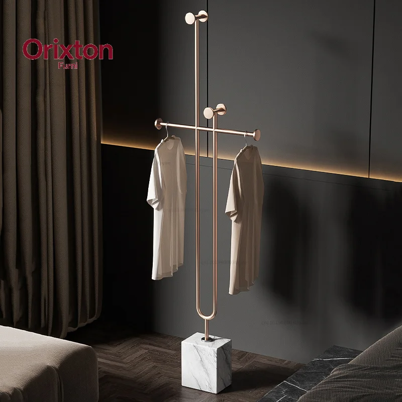 Corner Shelf Dress Coat Racks Rail Bag Hanger Pants Metal Cheap Modern Floor Coat Racks Display Porte Manteau Room Decorations