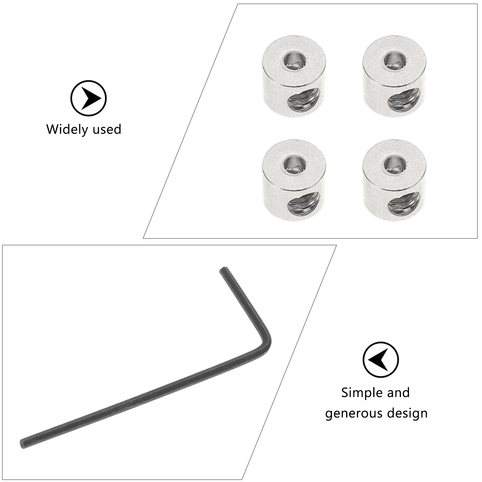 

3 Sets Wrench Accessories Durable Metal Pin Keepers Splitter Nozzle Locking Backs Clasp Pin Backs Set Jewelry Parts
